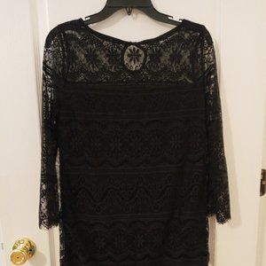 Chelsea & Violet size XS black lace dress
